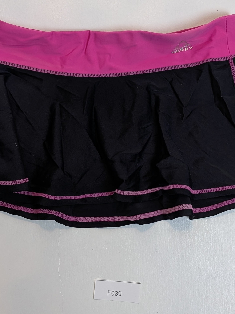Gerry Weber Black Skater Skirt with Bright Pink Waistband